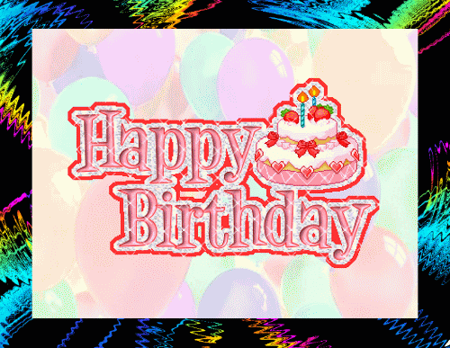 Happy Birthday swirl